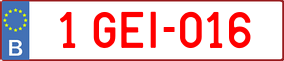 Truck License Plate